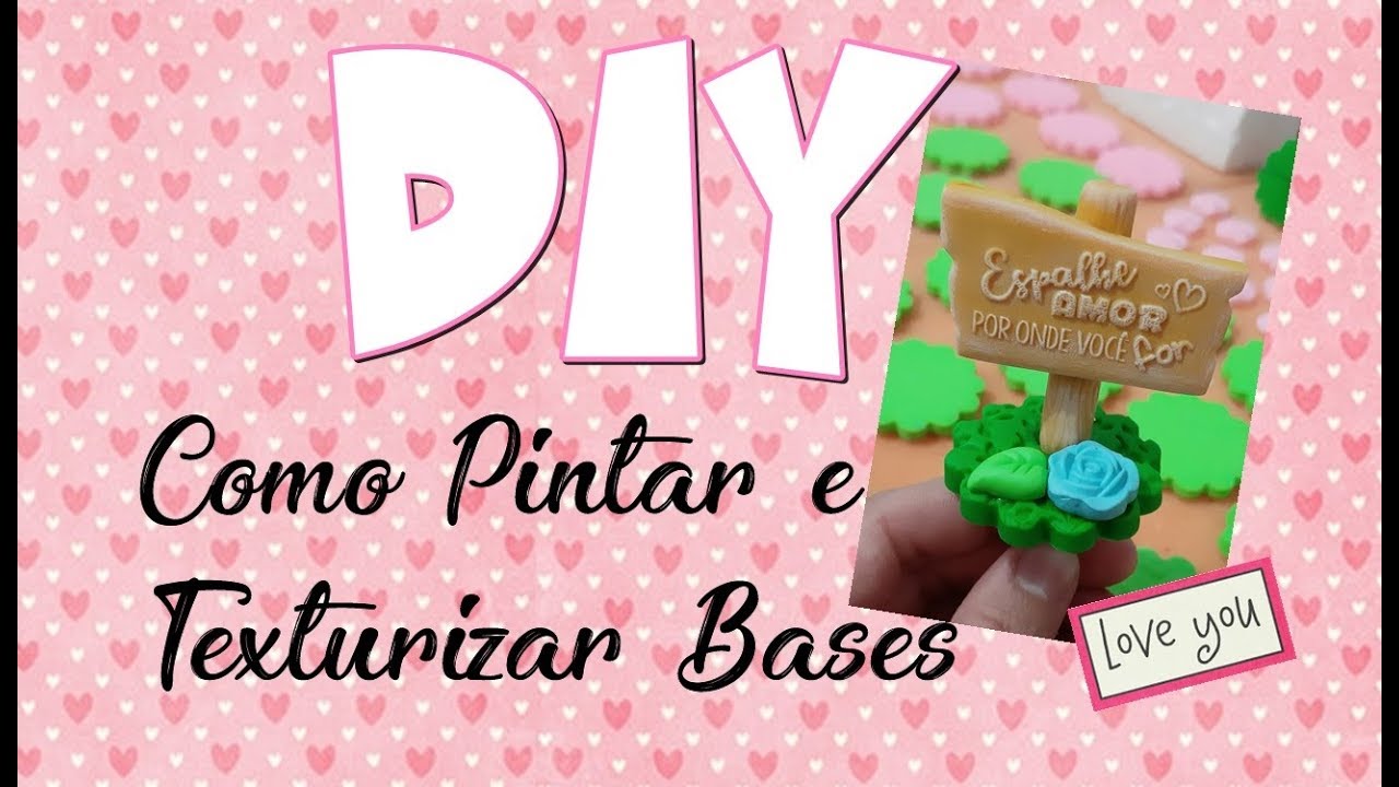 Como Pintar e Texturizar Tags e Bases em Biscuit