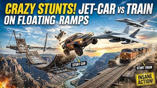 ULTIMATE Mega Ramp Car Stunt (Jet Jump & Train Crash Physics) screenshot 4