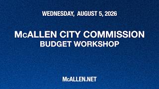 Budget Presentation August 5 2026