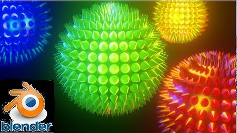 Sci-fi Spiky shape/scene in blender 2.81