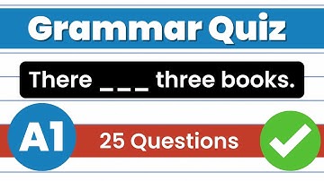 Beginner English Grammar Quiz 25 Questions and Answers | A0/A1 Level