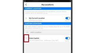 Weather app: How to add locations screenshot 5