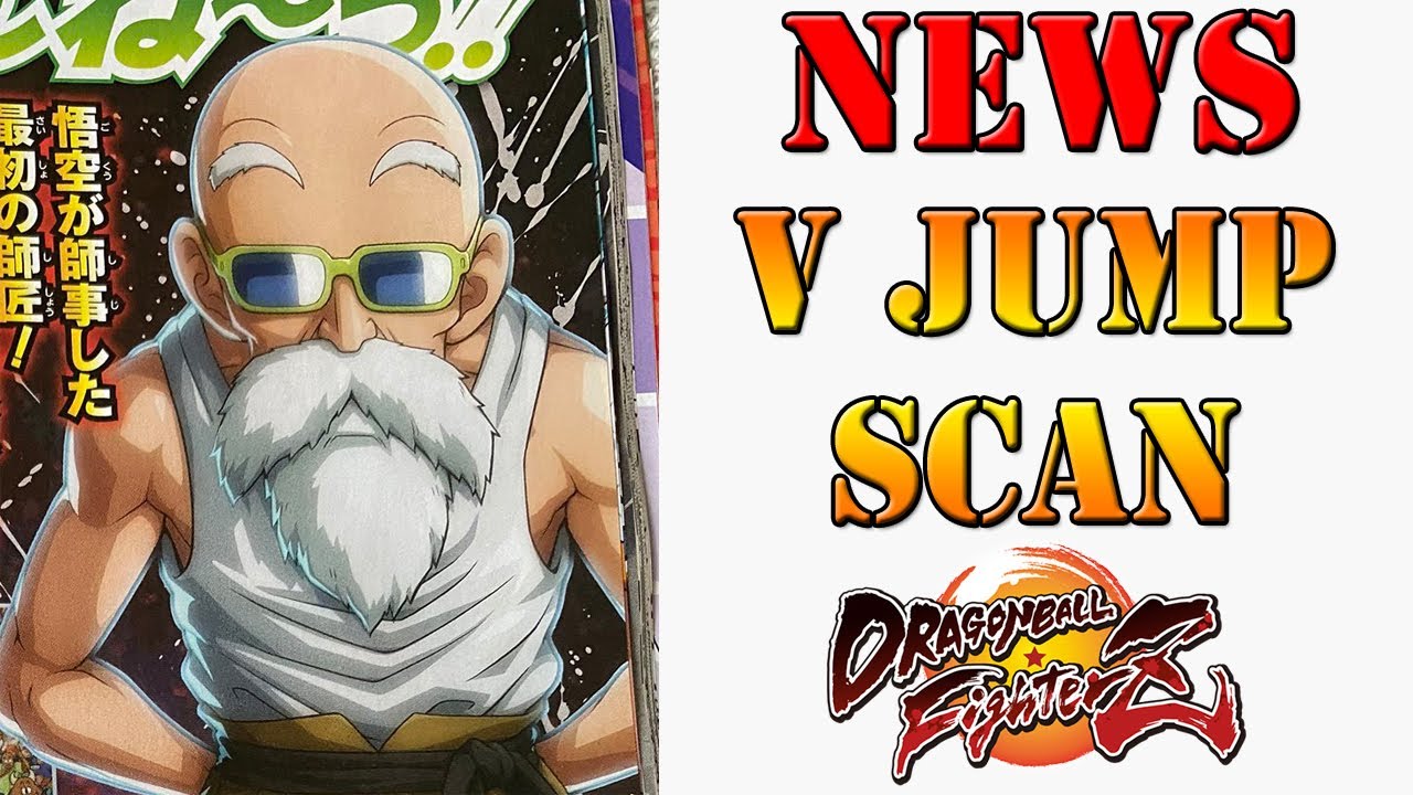 New V Jump Scan Gives Us A More In Depth Look At Master Roshi In Dbfz Youtube