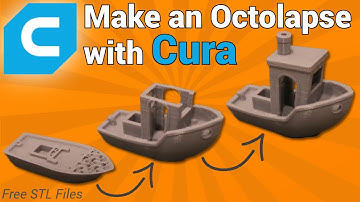 Make an octolapse with Cura + Explaining G-Code - Free STL Files + English Subtitles