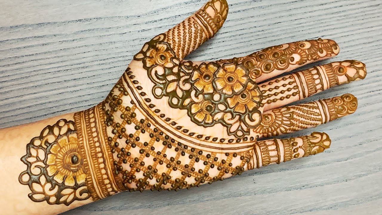 FLORAL RAKHI SPECIAL FULL HAND MEHNDI DESIGN 2019 - YouTube