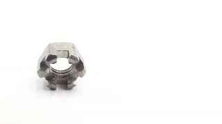 NSN 5310-00-896-0783 Hexagon Slotted Plain Nut