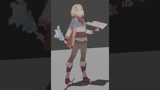 Zelda and her staff idle - Animation Test