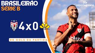 HAT-TRICK DO ARTILHEIRO E DRAGÃO ATROPELOU | GOLS DA GOLEADA | ATLÉTICO-GO 4 X 0 CRICIÚMA | SÉRIE B