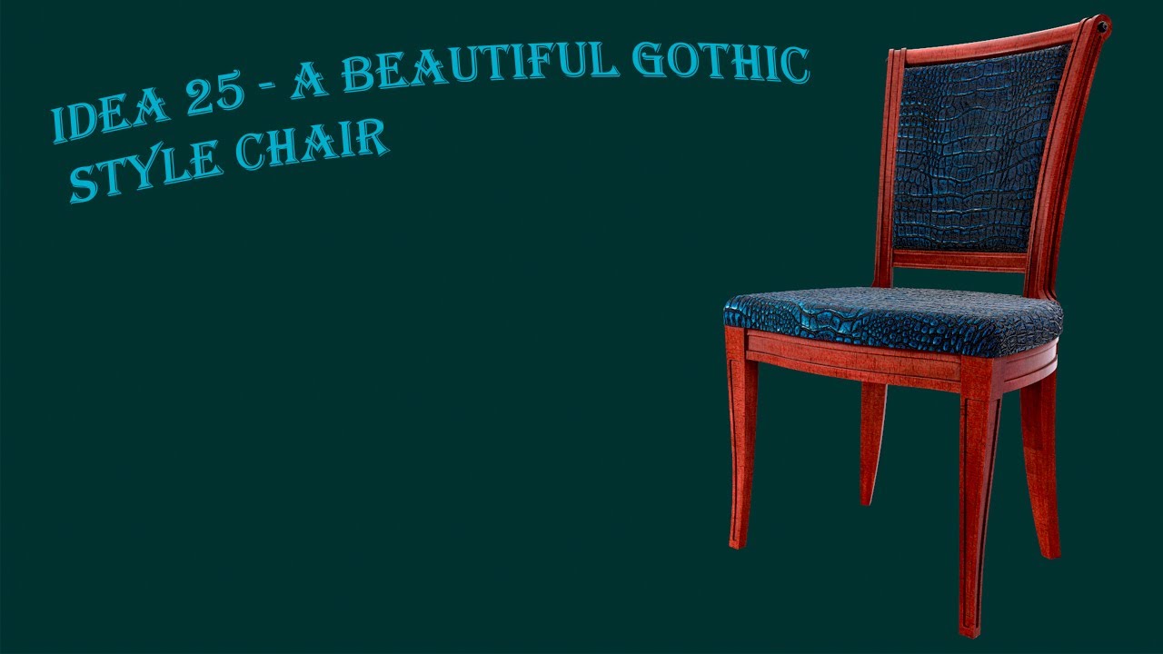 Idea 25 - A beautiful Gothic style chair