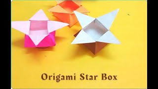 How To Make An Origami Star Box  |Easy Paper  crafts |  DIY Paper Crafts | Origami Series