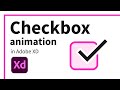 How to create an animated checkbox in Adobe XD | Component tutorial