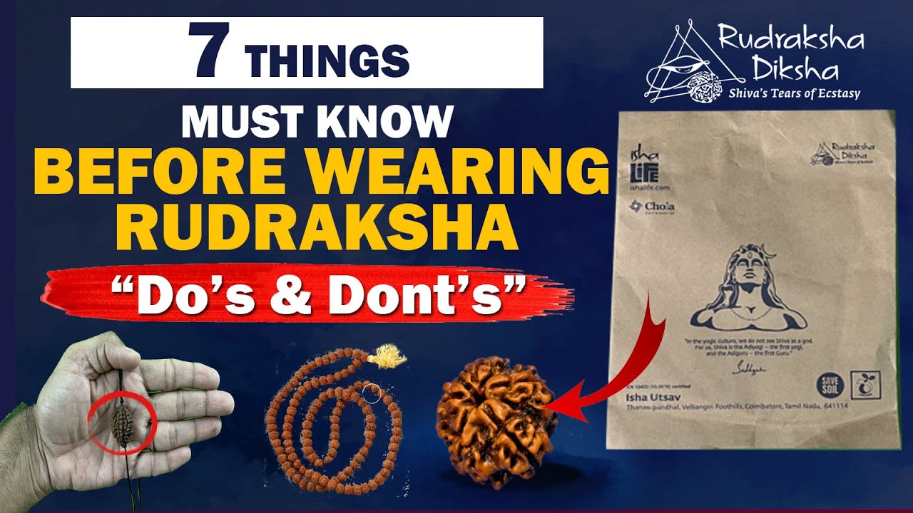 Rudraksha Dos  Donts  7 Things You MUST Know Before Wearing Rudraksh  Rudraksha Diksha Sadhguru