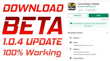 Call of duty mobile 1.0.4 Beta Update Download for Android