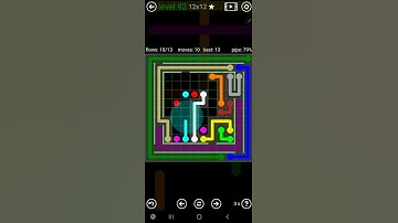 How To Solve Flow Free Courtyard Spin Level 92 12x12 Hard Board Walk Through Solution Walkthrough