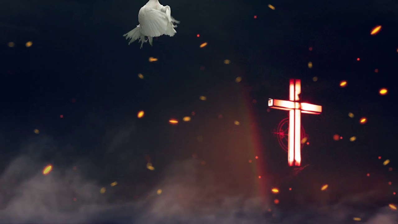 dove and cross background