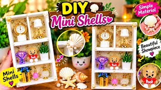 Waste Material Se Banaye Cute Mini Shelf 😱 | Sea Shell Craft & Room Decor Full Tutorial Guide