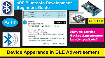 nRF5 SDK - Tutorial for Beginners Pt 45 G - Setting BLE Device Appearance