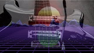 Video thumbnail of "80s Synth Pop Retrowave Guitar Backing Track in Am"