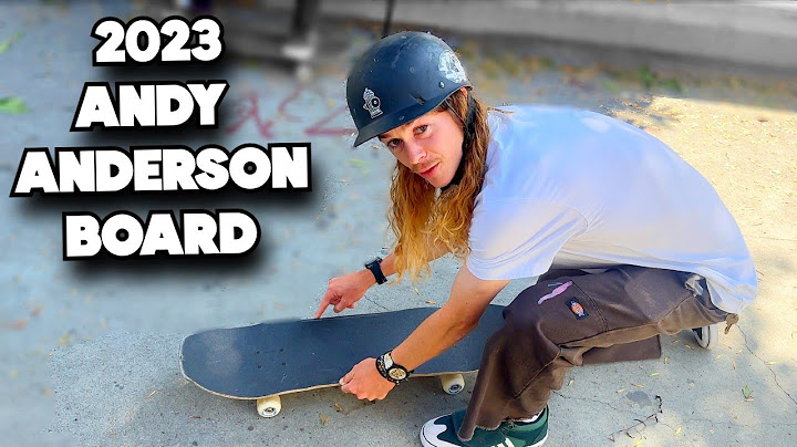 Andy Anderson 2023 New Unreleased Skateboard Shape Is Insane!