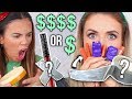 Full Face GUESSING Drugstore or High-End Makeup CHALLENGE!? (THIS WAS SO HARD) w Adelaine Morin