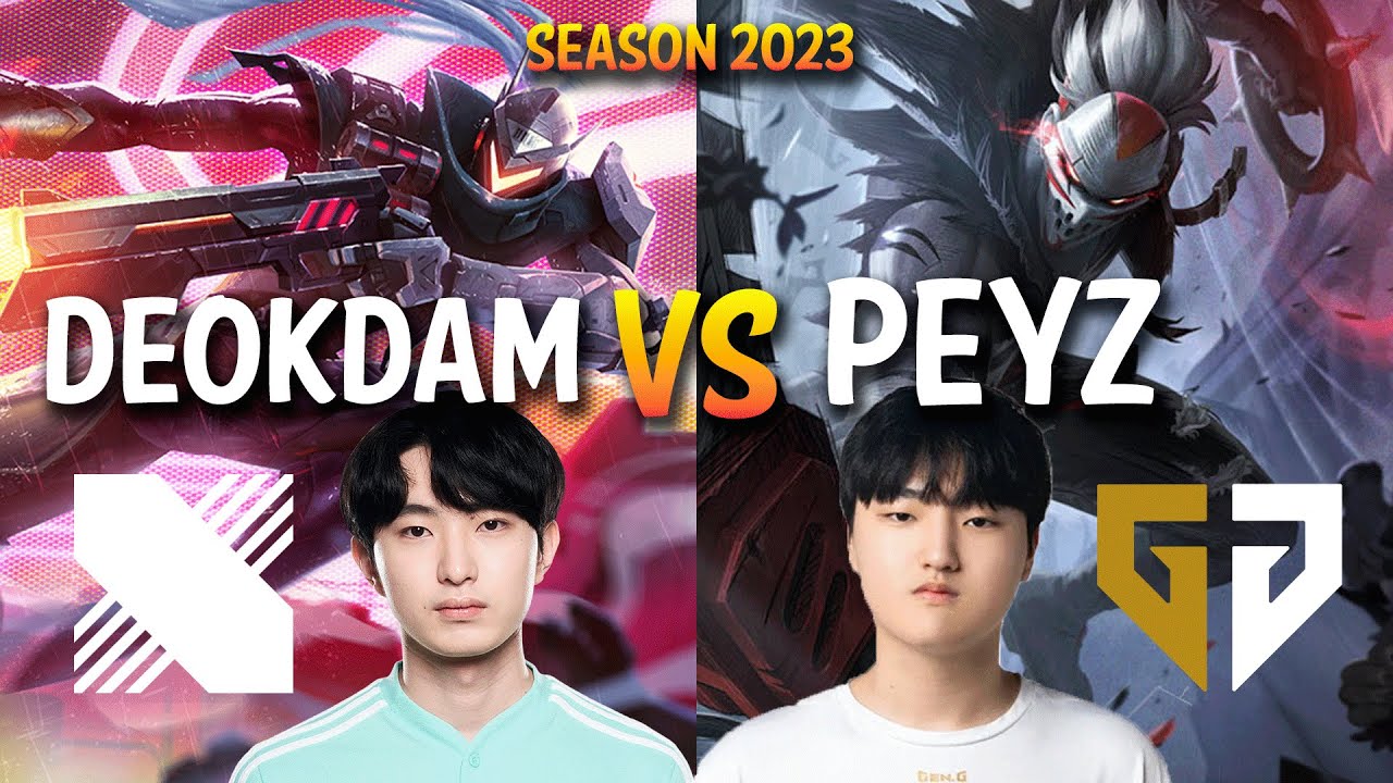 DRX Deokdam vs GEN Peyz - Deokdam LUCIAN vs Peyz DRAVEN ADC - KR Ranked