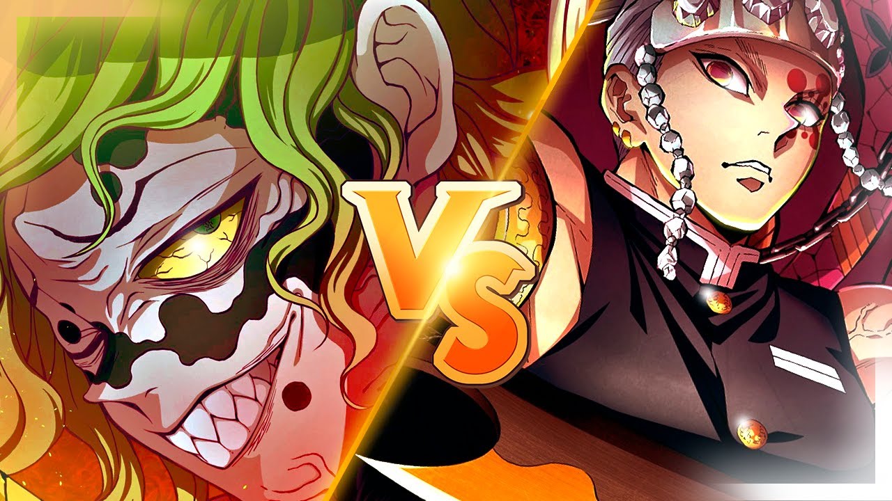 TENGEN UZUI VS DAKI E GYUUTARO  PILAR DO SOM CONTRA LUA SUPERIOR 6 -  KIMETSU NO YAIBA 