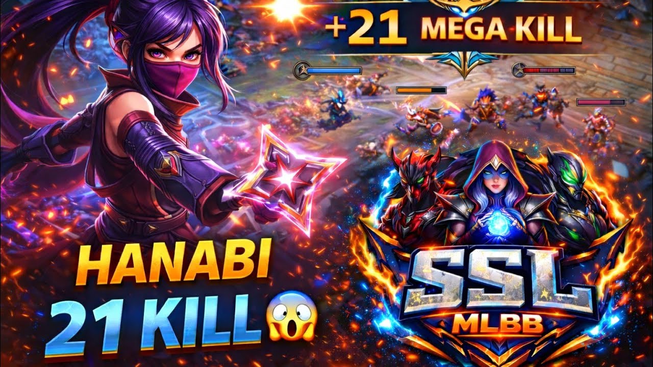 2 Destek 1 Hanabi olursa 😱😱 21 KİLL #mlbbcreator #mlbbgoldenmonth #mlbb 
