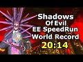 Shadows Of Evil Easter Egg SpeedRun World Record Solo 20:14 4k