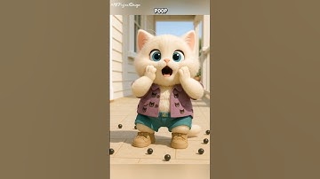 OMG 🙀 HET BLIJKT GEITENPOEP TE ZIJN 😸 #shorts #aianimation