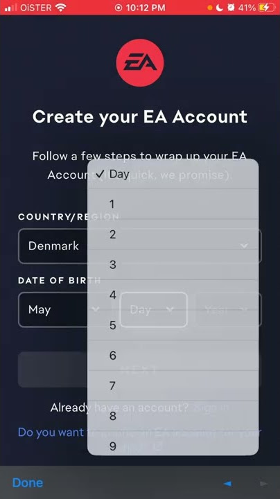 How to login to FIFA22 Companion app on iPhone? 