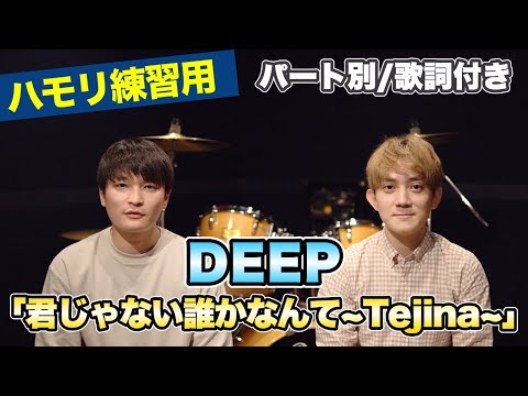 【ハモリ練習用】「君じゃない誰かなんて~Tejina~/DEEP」パート別、歌詞付き　カラオケで使える！はず！（ハモネプ経験者による実践編）