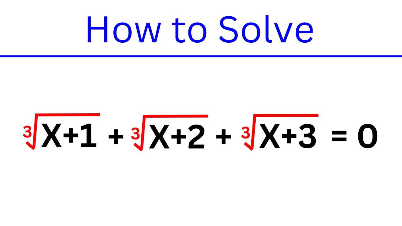 A Tricky Algebra Question | Olympiad Mathematics
