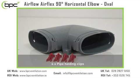 Airflow Airflex 90 Elbow Piece Oval