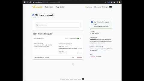 Open Data Studio Jupyter notebook with NVIDIA GPU support