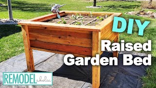 #gardening, #squarefootgardening, i am excited to show you today how
designed a diy raised garden bed for and me enjoy this growing season.
it is 37...