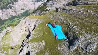 High melkstuhl wingsuit basejump Lauterbrunnen with Jeff Huk