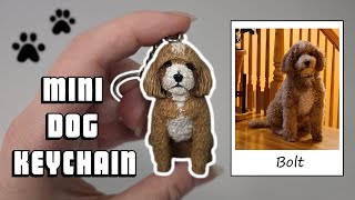 Sculpting a Polymer Clay Dog Keychain: Bolt the Mini Golden Doodle