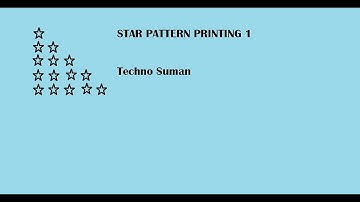 star pattern printing 1 c programming with code