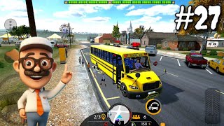 I DRIVE A OLD SCHOOL BUS IN TEXAS CITY | BUS SIMULATOR 2023 screenshot 5