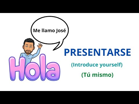 ✅Presentarse en Español✅ (Introduce yourself) Nivel Básico 💯Aprender Español💯