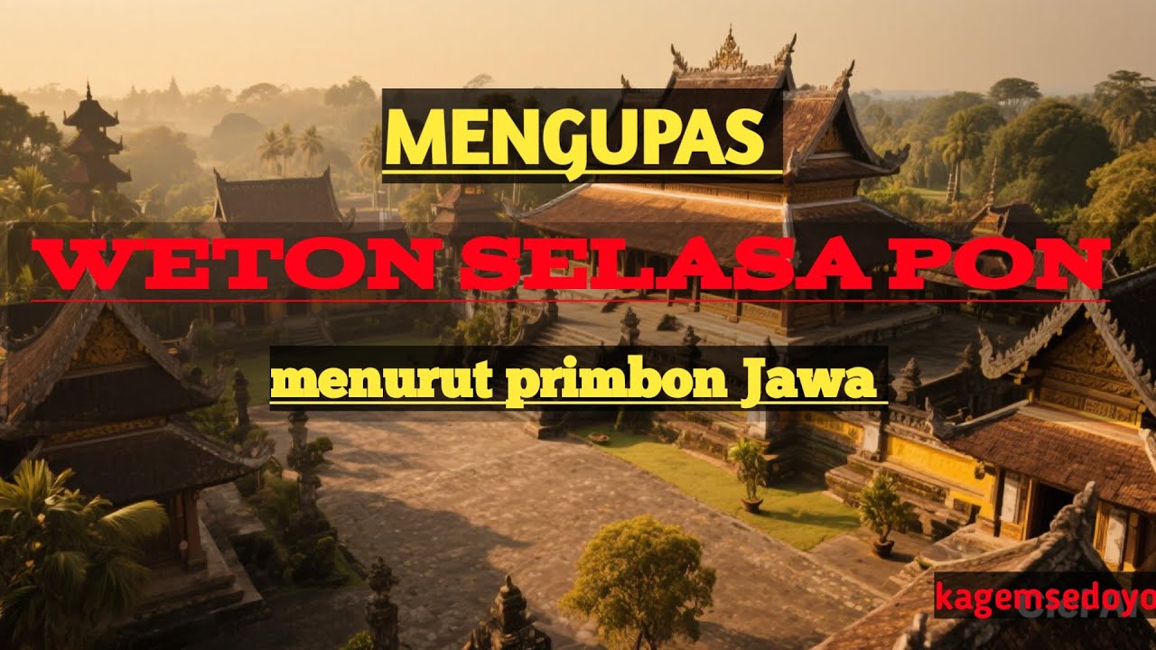 14 MENIT  MENGUSUT TUNTAS WETON SELASA PON , KEISTIMEWAAN SERTA SISI NEGATIF YANG MENYELIMUTI