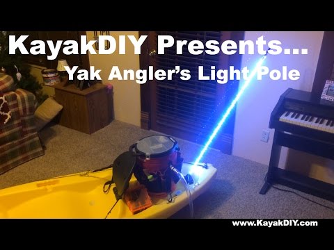 Homemade kayak flagpole u0026 light set-up (Remake) | Doovi