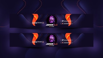 Creative Youtube Channel Art Banner Template Design | Adobe Photoshop Tutorial