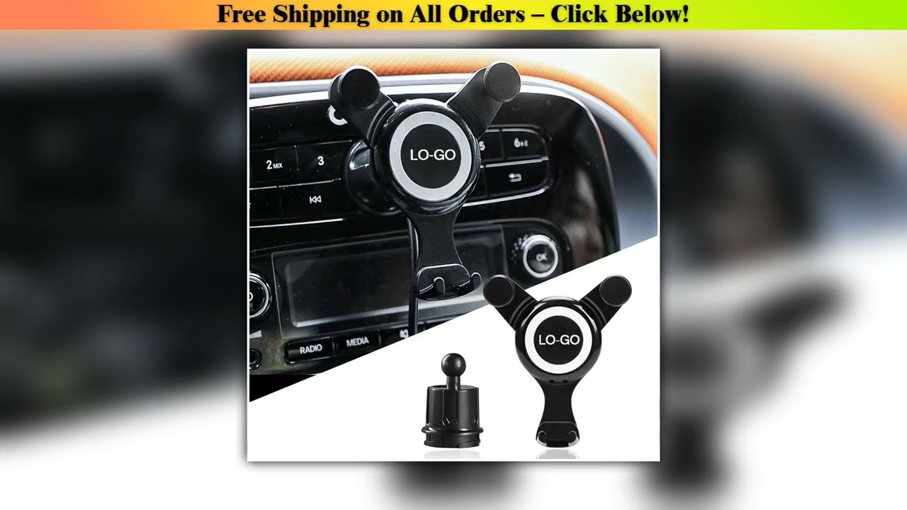 Car Radio Mobile Phone Navigation Bracket Gravity Stand For Renault Kaptur Dans une Dacia TWINGO