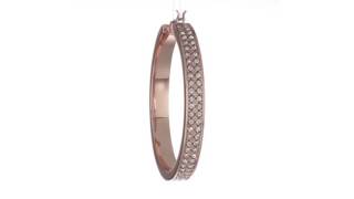 LAUREN Ralph Lauren - Rose Palais Large Pave Hoop Earrings SKU:8760705