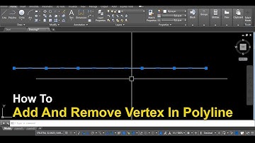 How to Add and Remove Vertex in Polyline at AutoCAD ||