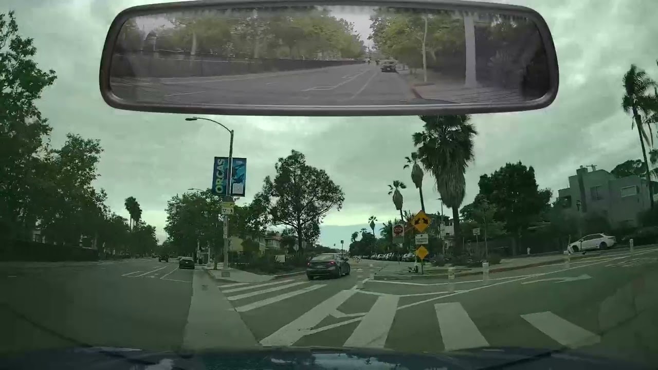 Dashcam Drive: Venice Blvd to Abbot Kinney Round Trip (No Audio)
