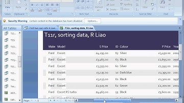 T11r  V2 Sort data in report, avi,  Ms Access, Mr Liao