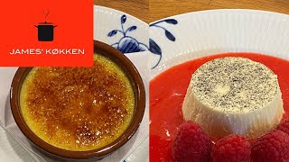 Crème brûlée og panna cotta - to nemme desserter!