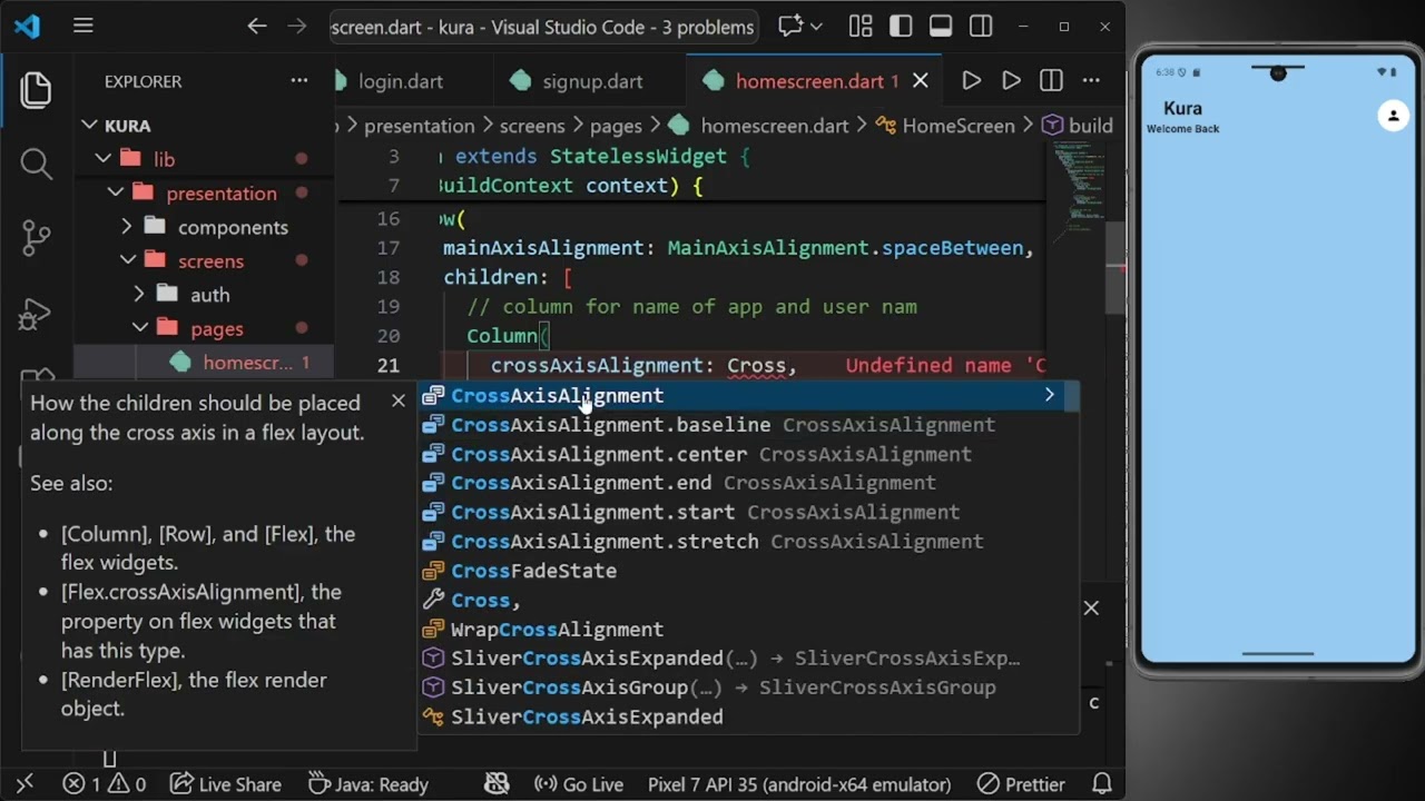 Progress 2: Building The HomeScreen